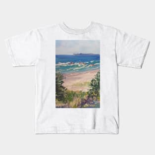 Lighthouse Beach - looking south Kids T-Shirt